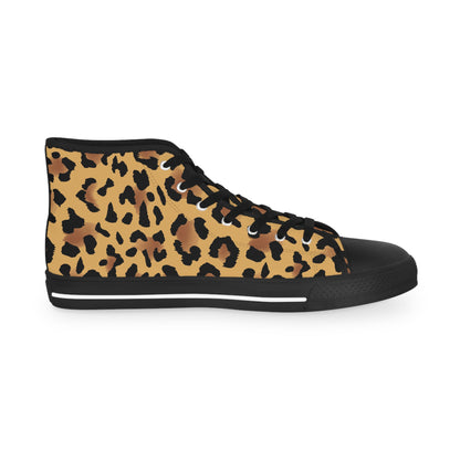 Leopard Pattern Double Design High Top Sneakers