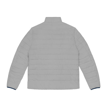 AWEROZME Light Grey Puffer Jacket (AOP)