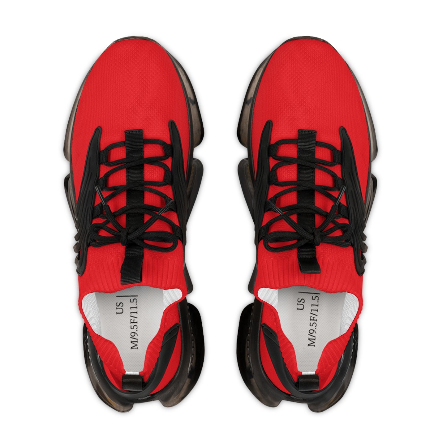 Hot Red Mesh Sneakers