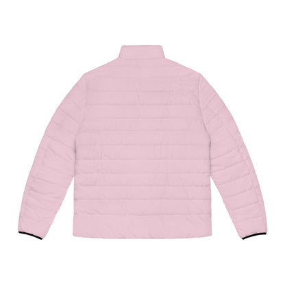 AWEROZME Light Pink Puffer Jacket (AOP)