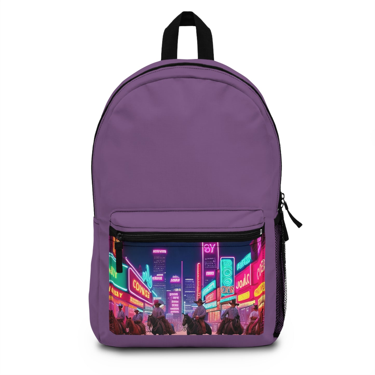 Neon City Cowboys Classic Dark Purple Backpack