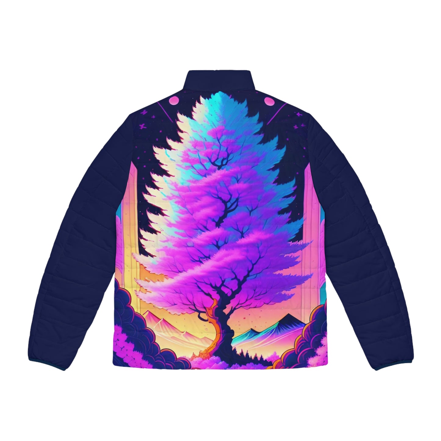 Neon Heaven's Tree Puffer Jacket (AOP)