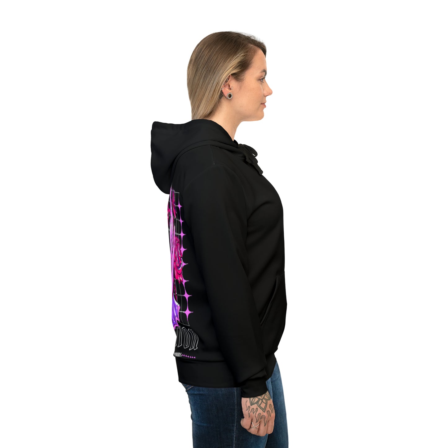 Intuition Cherry Blossom Spikes Athletic Hoodie (AOP)