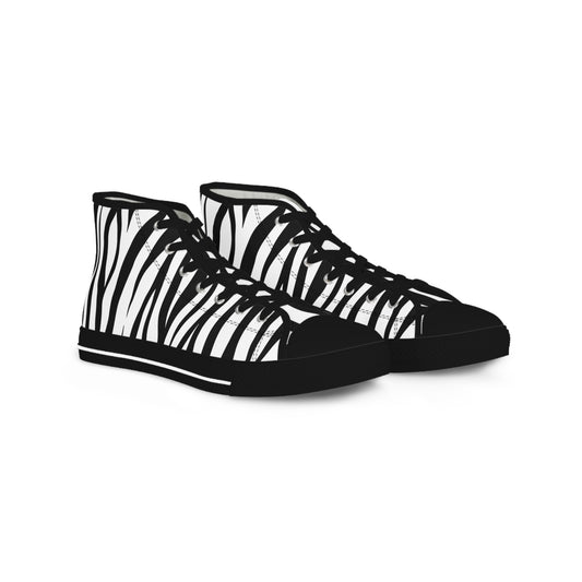Zebra Pattern Double Design High Top Sneakers