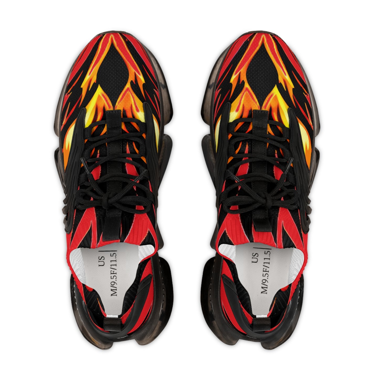 Fury Flame Mesh Black Sole Sneakers