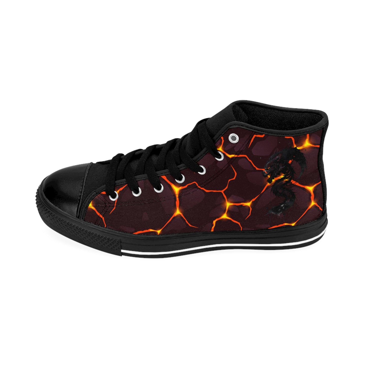 Golden Eye Dragon Seamless Lava Classic Sneakers