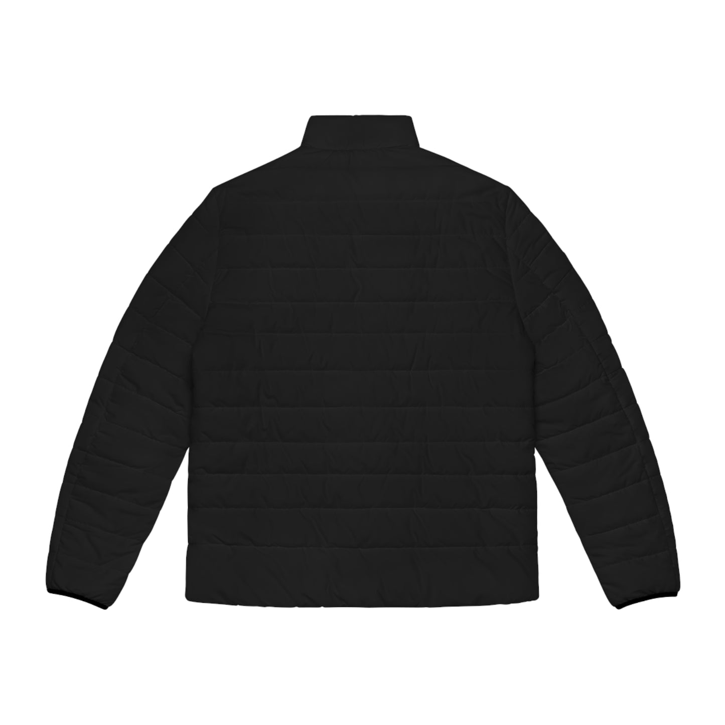 Black Rose Puffer Jacket (AOP)