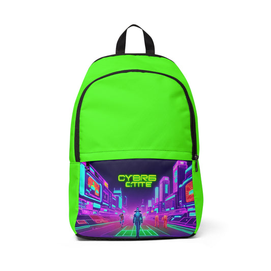 Digital Cowboy Unisex Fabric Lime Green Backpack