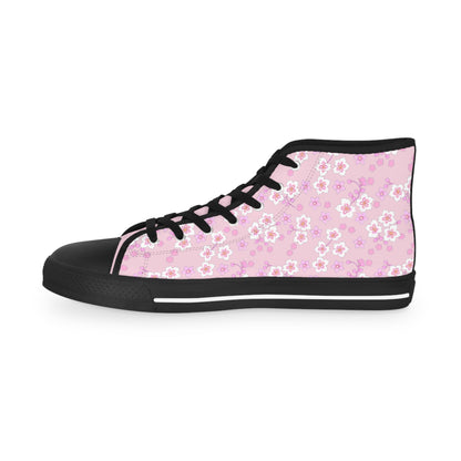 Cherry Blossom Panda Light Pink High Top Sneakers
