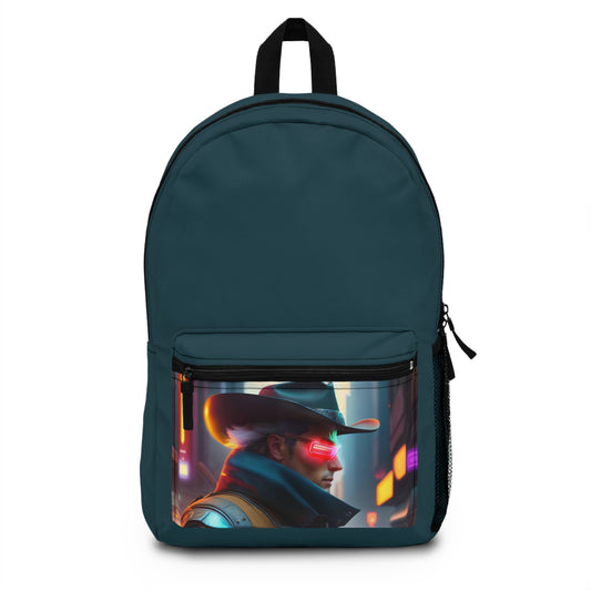 Cyberspace Cowboy Blue-ish Grey Classic Backpack