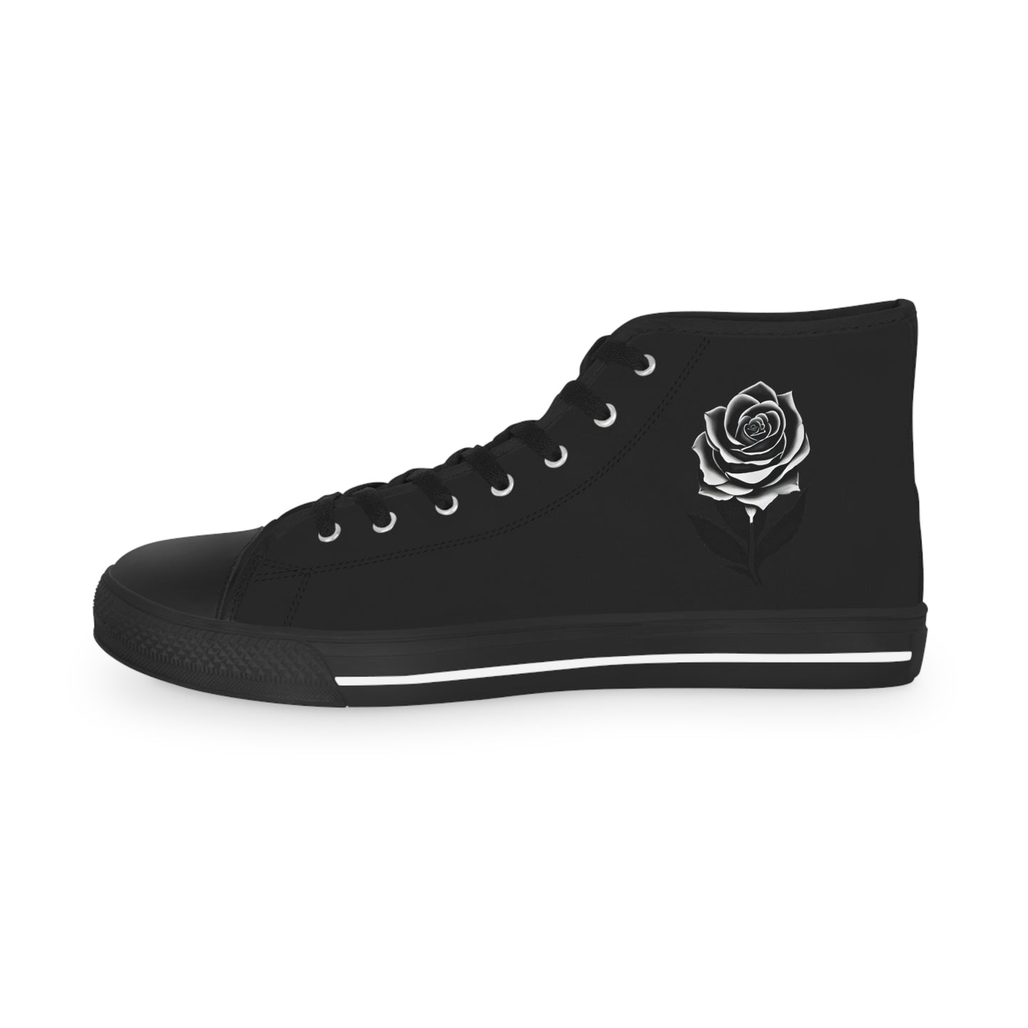 Black Rose High Top Sneakers