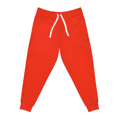 Golden Eye Dragon Hot Red Athletic Joggers (AOP)