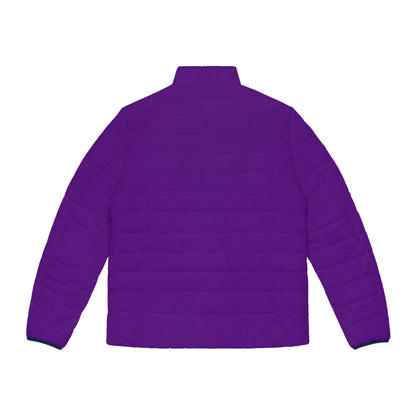 AWEROZME Purple Puffer Jacket (AOP)