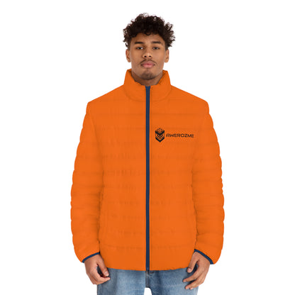 AWEROZME Orange Puffer Jacket (AOP)