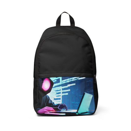 Cybernet Hacker Unisex Fabric Black Backpack