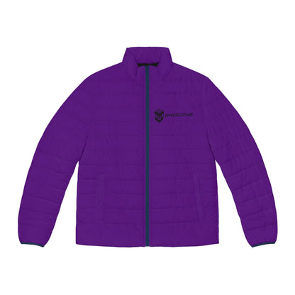 AWEROZME Purple Puffer Jacket (AOP)