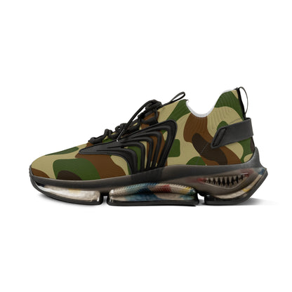 Military Ground Forces Camo Mesh Black Sole Sneakers