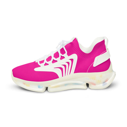 Hot Pink Mesh Sneakers