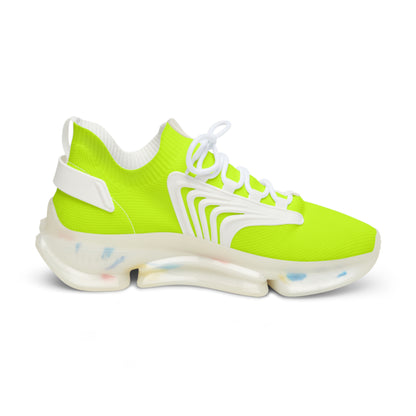 Neon Yellow Mesh Sneakers