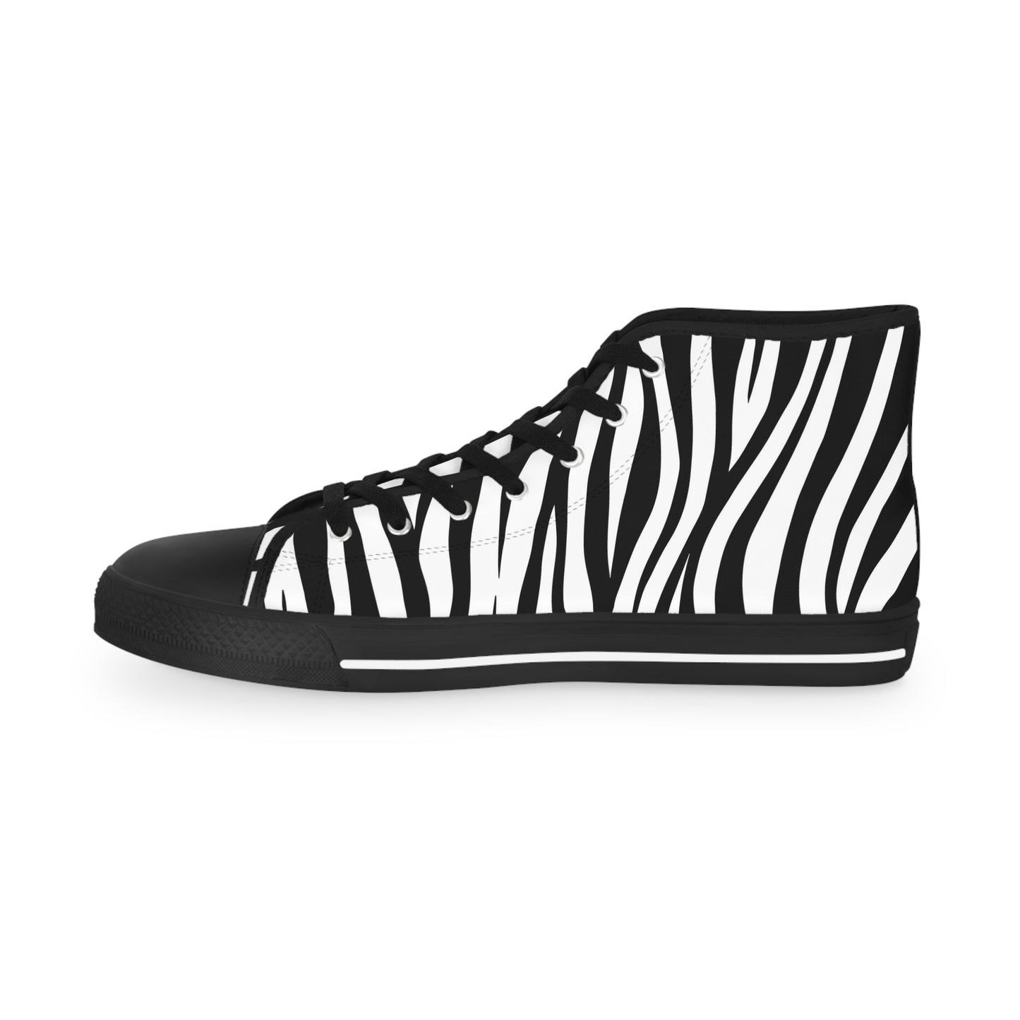 Zebra Pattern Double Design High Top Sneakers