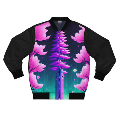 Cherry Blossom Tower Bomber Jacket (AOP)