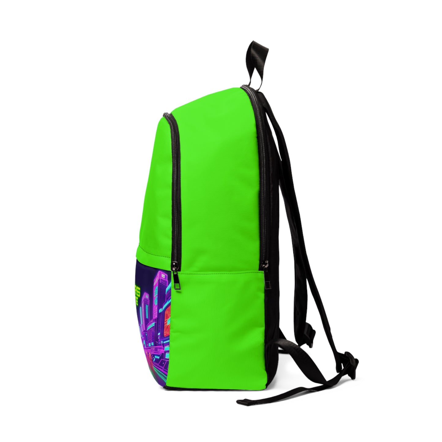 Digital Cowboy Unisex Fabric Lime Green Backpack