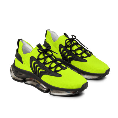 Neon Yellow Mesh Sneakers