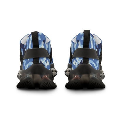 Bright Navy Military Camo Mesh Black Sole Sneakers