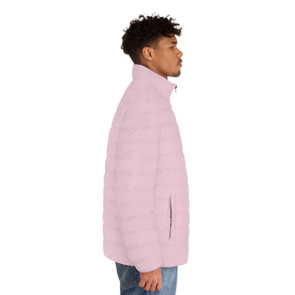 AWEROZME Light Pink Puffer Jacket (AOP)