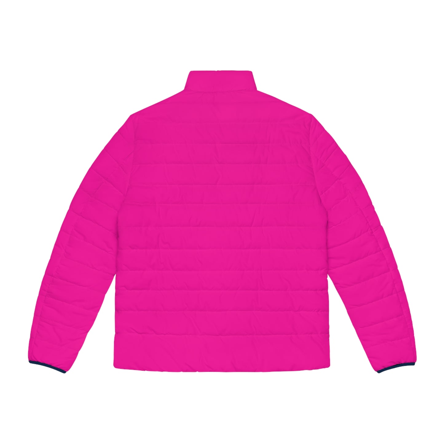 AWEROZME Neon Pink Puffer Jacket (AOP)