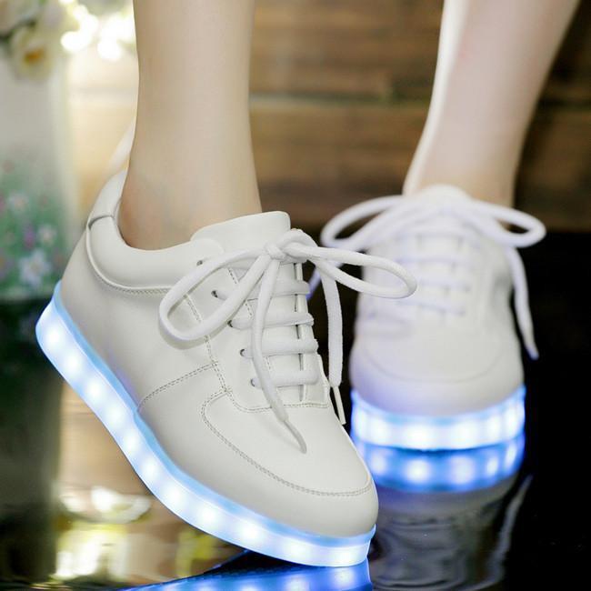 Light Up Shoes Black/White