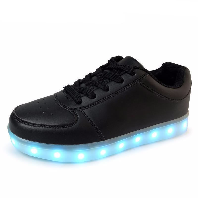 Light Up Shoes Black/White